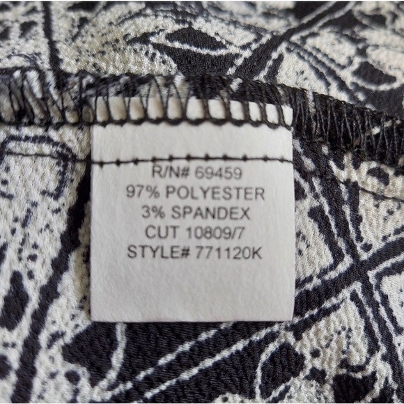 Black and white Handkerchief Cover-Up Dress - Picture 6 of 6